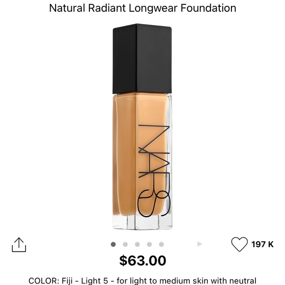 NARS Other - NARS Natural Radiant Longwear Foundation - 5(Fiji)